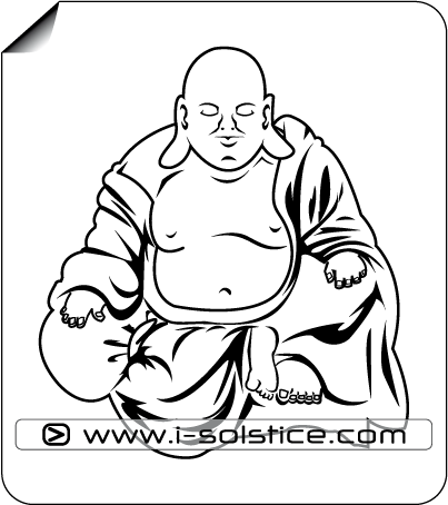 Sticker Bouddha 1