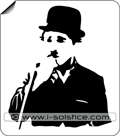 Sticker Buste Charlie Chaplin