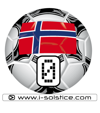 Sticker Ballon de Foot Norvège