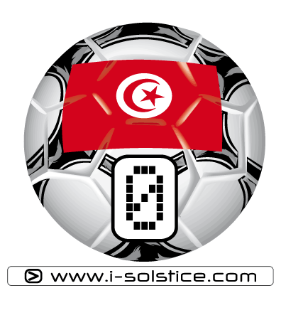 Sticker Ballon de Foot Tunisie