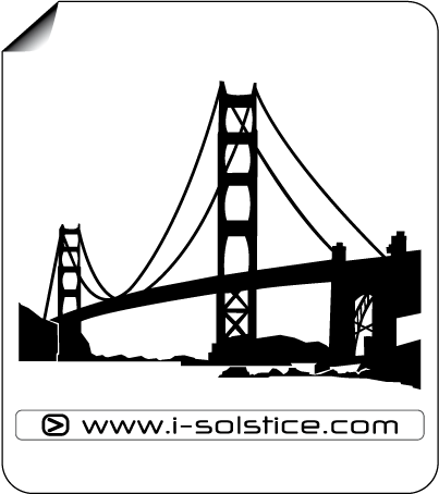 Sticker Golden Bridge