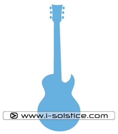 Sticker Ombre Guitare Electrique 2