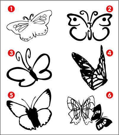 Sticker Papillons 1