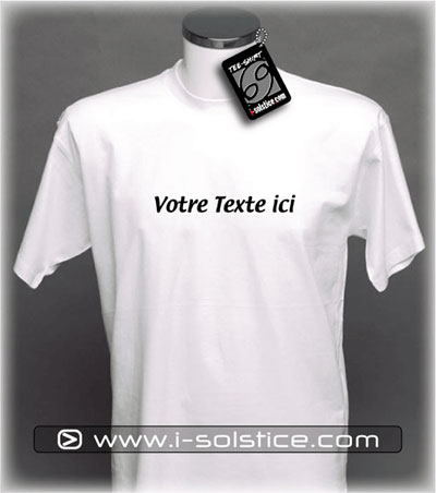 > Ajouter un texte Personnalisé sur un T-Shirt