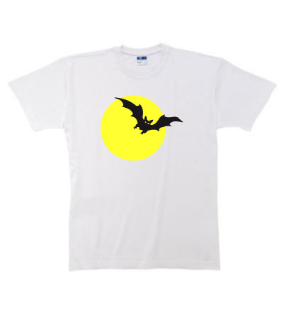 Tee-Shirt Halloween Chauve-Souris avec Lune